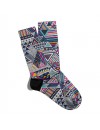 Eğlenceli Çorap Unisex Yaz Modası Etnik Desen Baskılı Çorap ECSOKET222