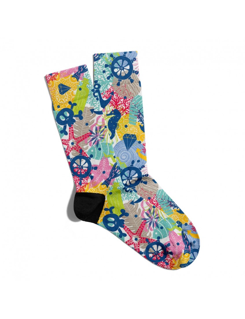 Eğlenceli Çorap Unisex Sea Skull XG2 Baskılı Çorap ECSOKET224 Eğlenceli Çorap Unisex Sea Skull XG2 Baskılı Çorap ECSOKET224