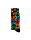 Eğlenceli Çorap Unisex Renkli Damalı Skul Baskılı Çorap ECSOKET226
