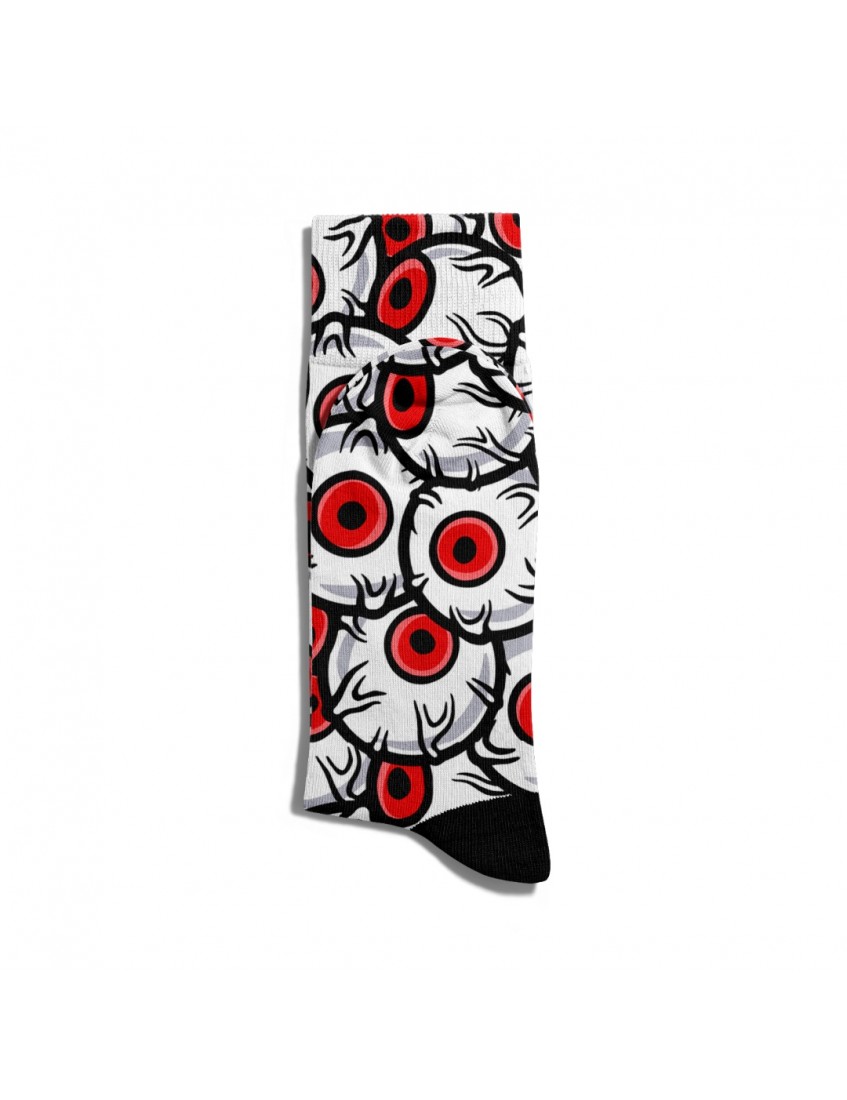 Eğlenceli Çorap Unisex Kırmızı Göz RXZ Baskılı Çorap ECSOKET230