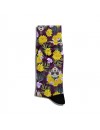 Eğlenceli Çorap Unisex Çiçek Detay Skull Baskılı Çorap ECSOKET231