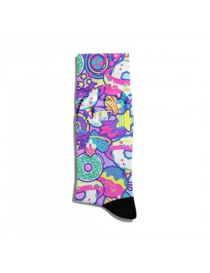 Eğlenceli Çorap Unisex Donut Pk PopArt Baskılı Çorap ECSOKET246
