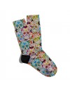 Eğlenceli Çorap Unisex Renkli Kuru Kafa Desen Baskılı Çorap ECSOKET251