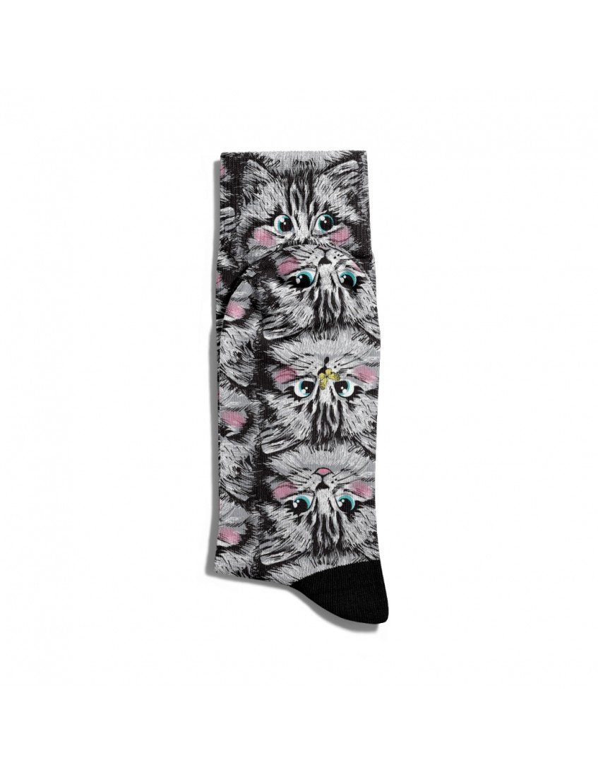 Eğlenceli Çorap Unisex Şaşkın Kediler Baskılı Çorap ECSOKET254 Eğlenceli Çorap Unisex Şaşkın Kediler Baskılı Çorap ECSOKET254