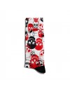Eğlenceli Çorap Unisex Renkli Kırmızı Siyah Skull Baskılı Çorap ECSOKET257 Eğlenceli Çorap Unisex Renkli Kırmızı Siyah Skull Baskılı Çorap ECSOKET257