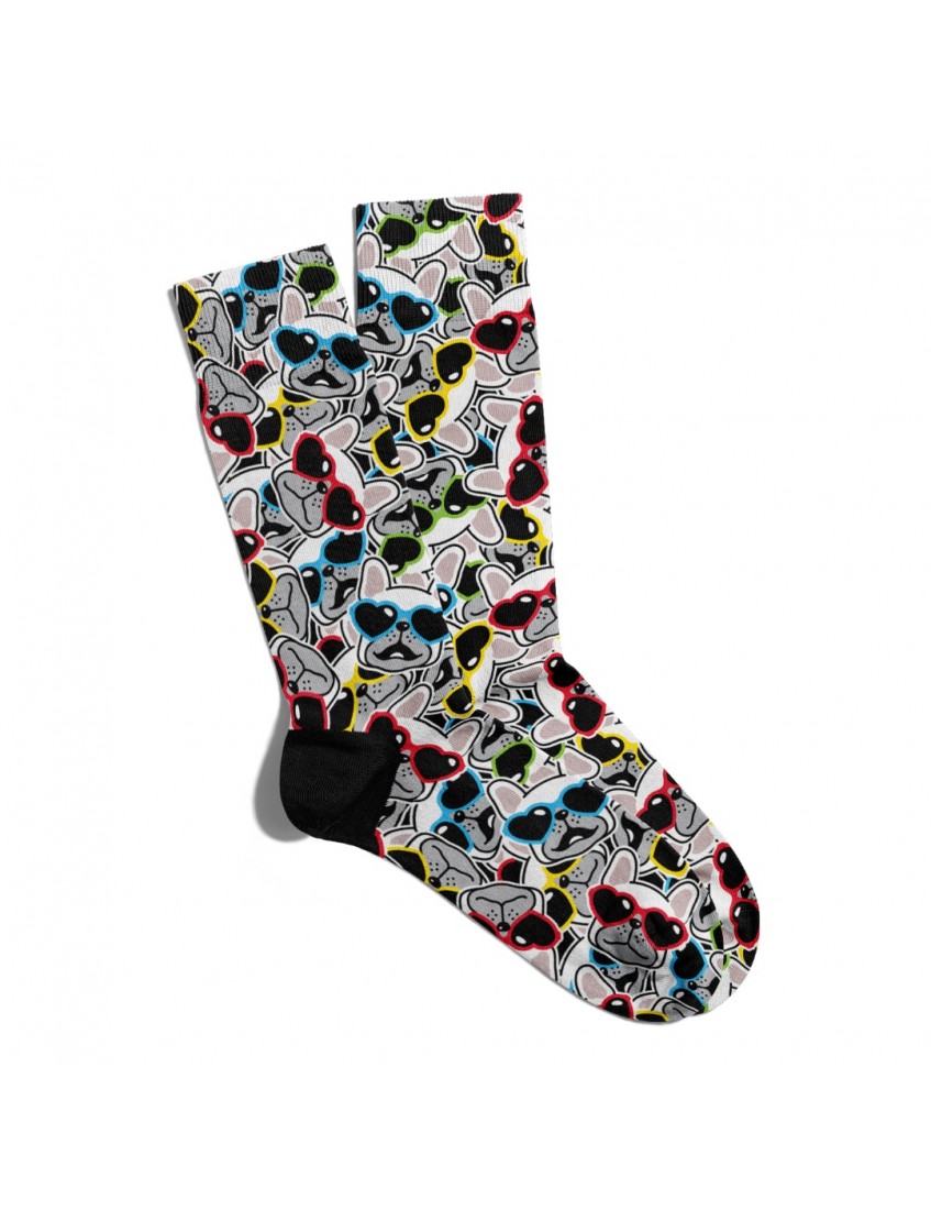 Eğlenceli Çorap Unisex Love Dog Sevimli Kopek Baskılı Çorap ECSOKET263