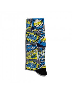 Eğlenceli Çorap Unisex Bang Bang Boom PopArt Desen Baskılı Çorap ECSOKET273