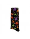 Eğlenceli Çorap Unisex Siyah Örümcek Desen Baskılı Çorap ECSOKET275