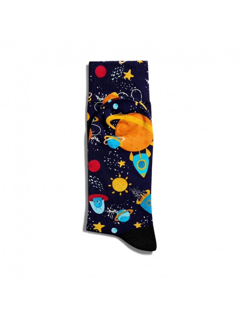 Eğlenceli Çorap Unisex Space Uzay Tema PopArt Baskılı Çorap ECSOKET298