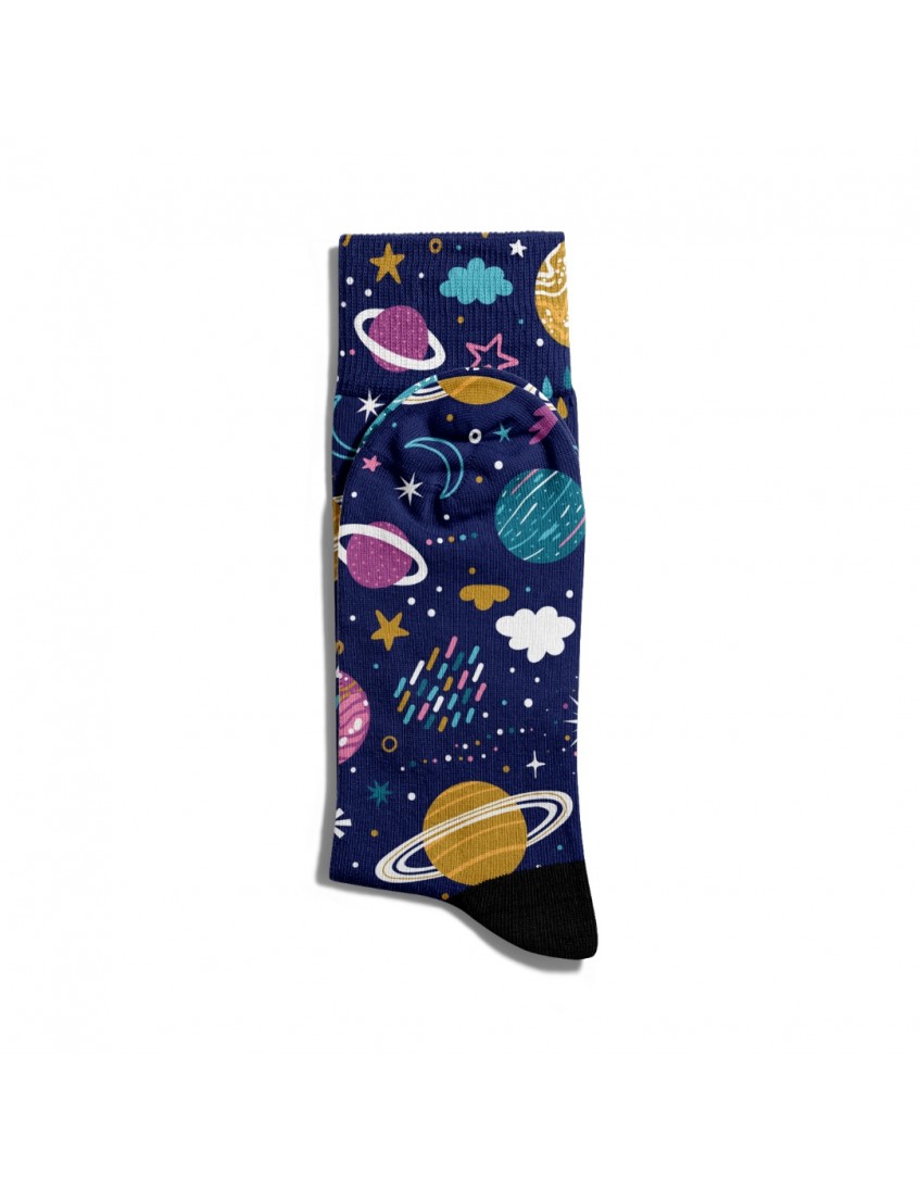 Eğlenceli Çorap Unisex  PopArt Desen Space Baskılı Çorap ECSOKET304
