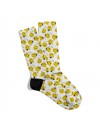 Eğlenceli Çorap Unisex Sarı Smiley Emoji  PopArt Baskılı Çorap ECSOKET325