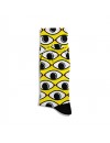 Eğlenceli Çorap Unisex Sarı Gözler Desen PopArt Baskılı Çorap ECSOKET329