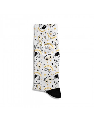 Eğlenceli Çorap Unisex Şaşkın Skull Emoji Baskılı Çorap ECSOKET332 Eğlenceli Çorap Unisex Şaşkın Skull Emoji Baskılı Çorap ECSOKET332