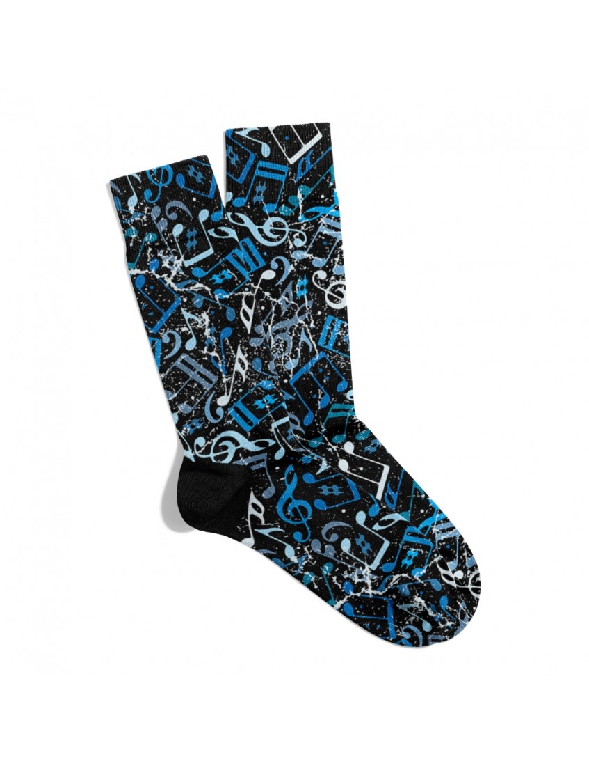 Eğlenceli Çorap Unisex Music Nota Desen Baskılı Çorap ECSOKET341 Eğlenceli Çorap Unisex Music Nota Desen Baskılı Çorap ECSOKET341