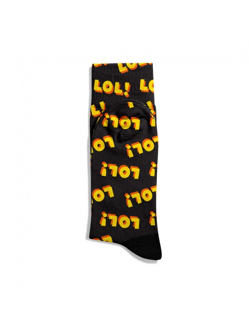 Eğlenceli Çorap Unisex Lol Lol PopArt Baskılı Çorap ECSOKET348