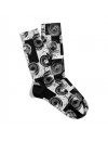 Eğlenceli Çorap Geometrik Etnik Desen Baskılı Çorap ECSOKET365