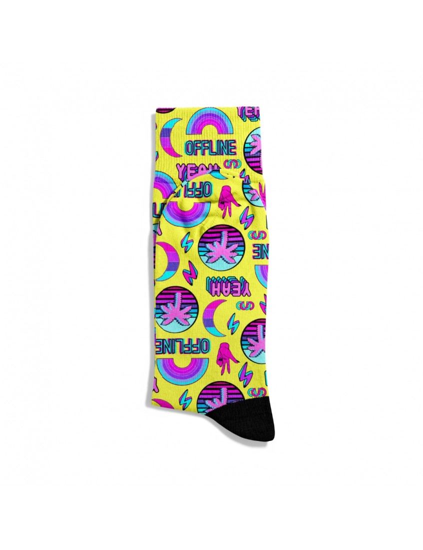 Eğlenceli Çorap Unisex Summer Holidays PopArt Desen Baskılı Çorap ECSOKET373