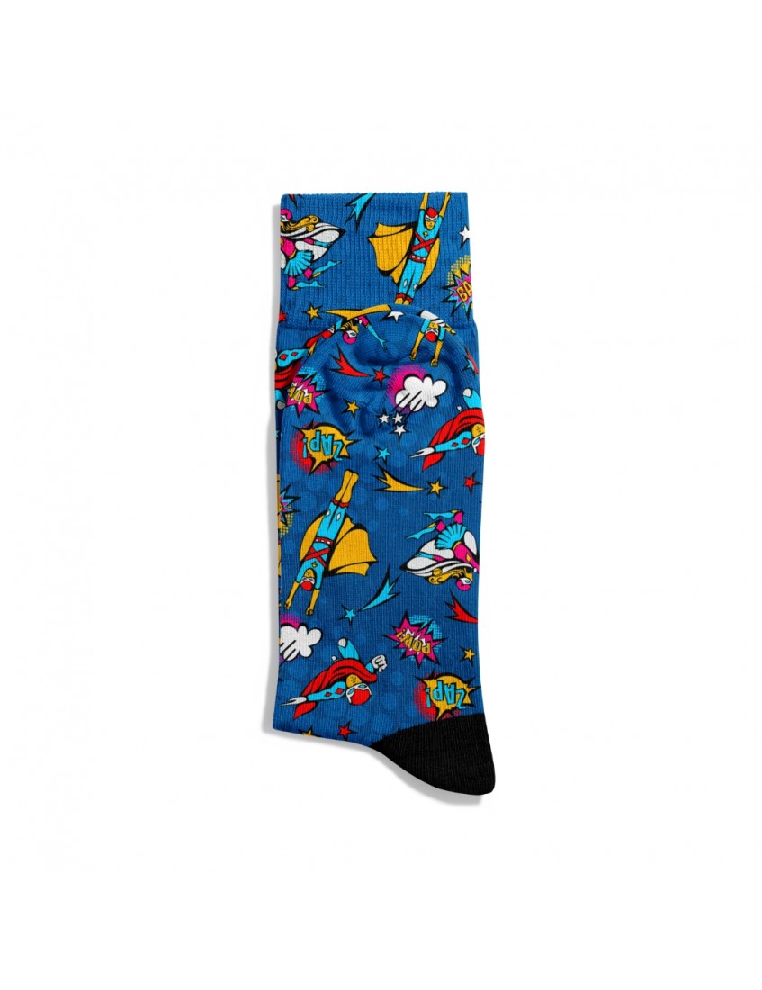 Eğlenceli Çorap Unisex Bamm Pow PopArt Desen Baskılı Çorap ECSOKET387