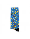 Eğlenceli Çorap Unisex PopArt Renkli Yıldız Desen Baskılı Çorap ECSOKET389