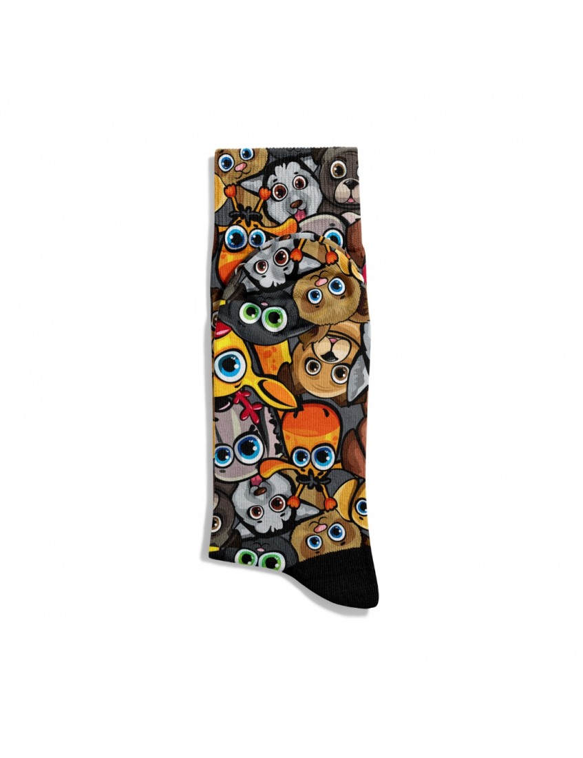 Eğlenceli Çorap Unisex Cute AnimalS XS  Desen Baskılı Çorap ECSOKET431