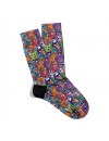 Eğlenceli Çorap  Unisex Renkli PopArt Monster Desen Baskılı Çorap ECSOKET435