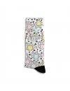 Eğlenceli Çorap  Unisex Beyaz Sevimli Fil Desen Baskılı Çorap ECSOKET438