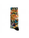 Eğlenceli Çorap  Unisex Flower Renkli Panter Desen Baskılı Çorap ECSOKET441