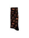 Eğlenceli Çorap  Unisex Turuncu  Halloween Smile Desen Baskılı Çorap ECSOKET463
