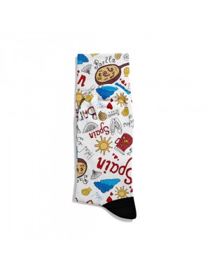 Eğlenceli Çorap Unisex Spain Barcelona City Desen Baskılı Çorap ECSOKET468 Eğlenceli Çorap Unisex Spain Barcelona City Desen Baskılı Çorap ECSOKET468