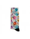 Eğlenceli Çorap  Unisex Çiçek Renkli Kuru Kafa Desen Baskılı Çorap ECSOKET473
