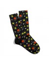 Eğlenceli Çorap  Unisex HLLween Renkli Spx Desen Baskılı Çorap ECSOKET483