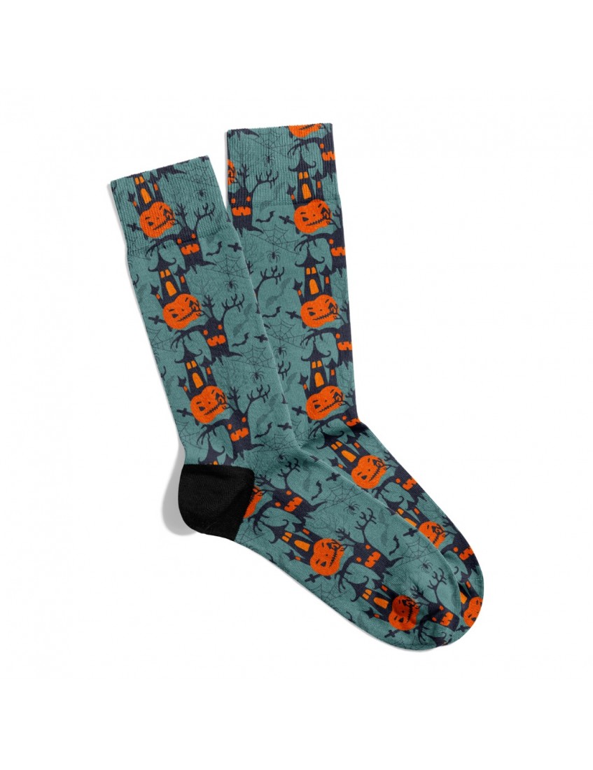 Eğlenceli Çorap  Unisex Halloween Party X3 Desen Baskılı Çorap ECSOKET485