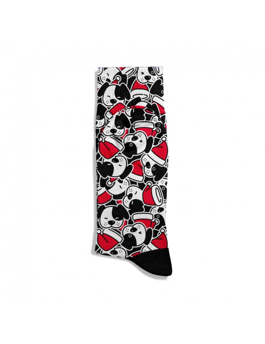 Eğlenceli Çorap  Unisex  Happy New Year Sprz  Dog Desen Baskılı Çorap ECSOKET487