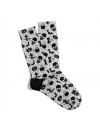 Eğlenceli Çorap  Unisex Skull Siyah Kuru Kafa Desen Baskılı Çorap ECSOKET504