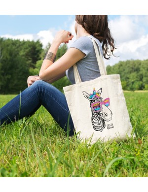 Bez Çanta Crazy Unicorn Baskılı Çanta Hediyelik Çanta BDKCNTA029