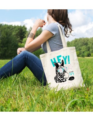 Bez Çanta Hey Cool Zebra Baskılı Çanta Hediyelik Çanta BDKCNTA032