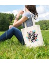 Bez Çanta You Can Chance The World Girl Baskılı Çanta Hediyelik Çanta BDKCNTA049