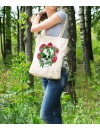 Bez Çanta Rose Skull  Baskılı Çanta Hediyelik Çanta BDKCNTA075